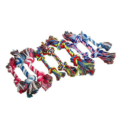 Dog Toy Pet Molar Bite-Resistant Cotton Rope Knot for Small Dog Puppy Relieving Stuffy Cleaning Teeth Pet Chew Toys
