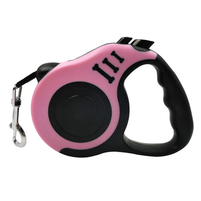 1Pc/3Pcs 3M 5M Dog Leash for Small Dogs Cat Automatic Retractable Nylon Lead Puppy Outdoor Travel Walking Hiking Traction Rope